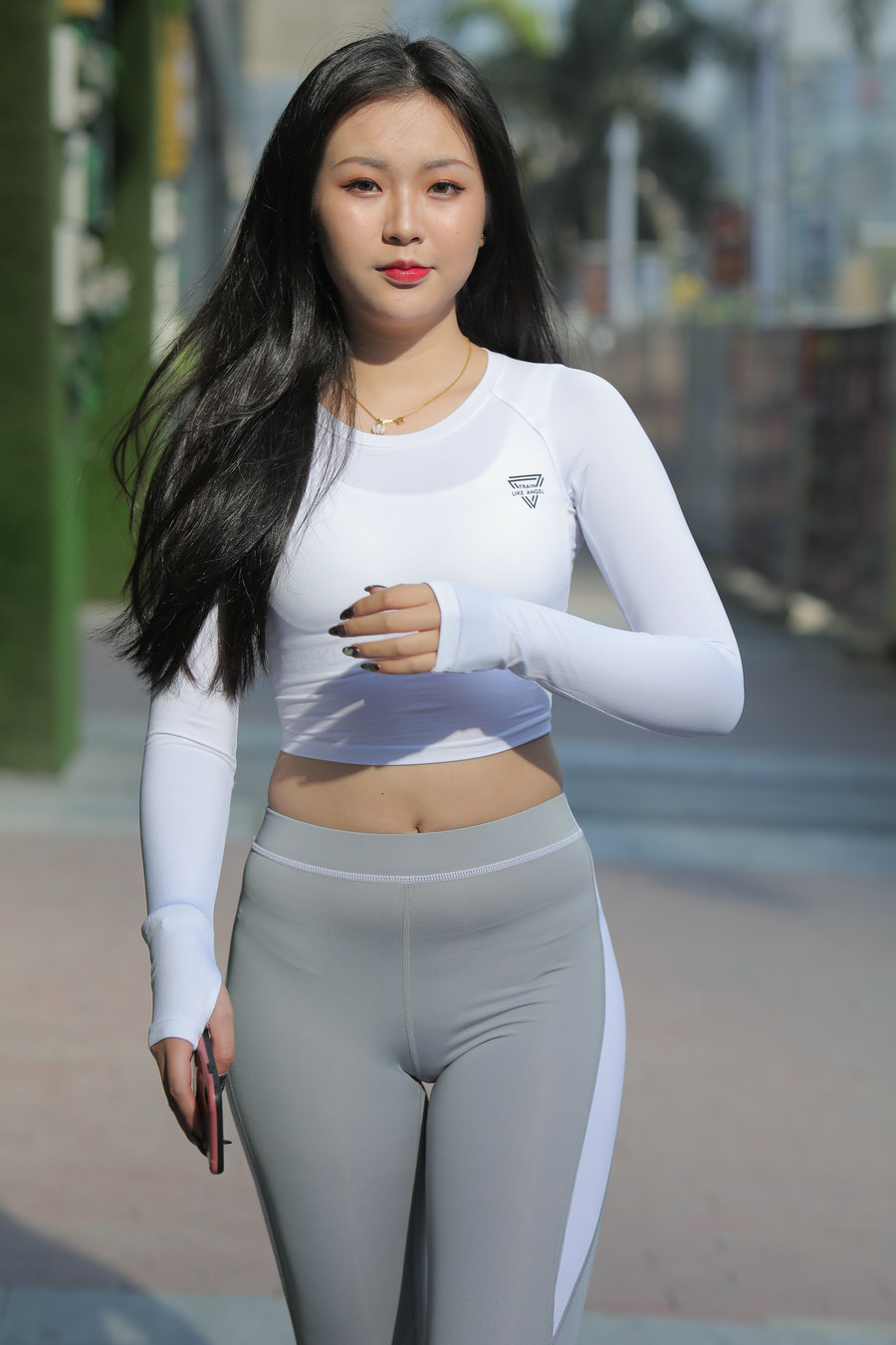 图片[1]-灰色瑜伽裤女孩 J0907 468P2V-6.31GB-街头图