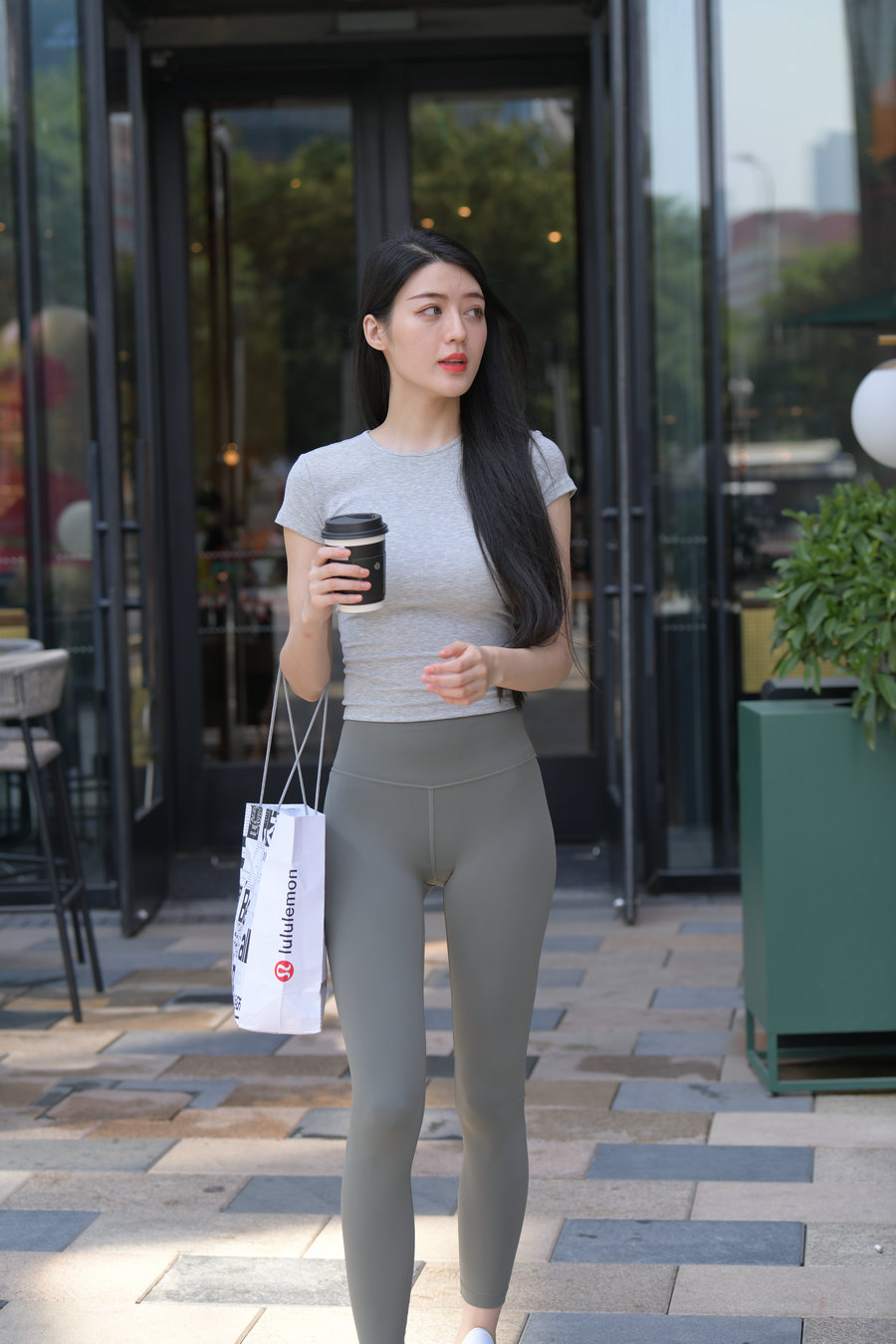 图片[4]-在外面逛街的瑜伽裤女孩J2240 449P1V-16.7GB-街头图