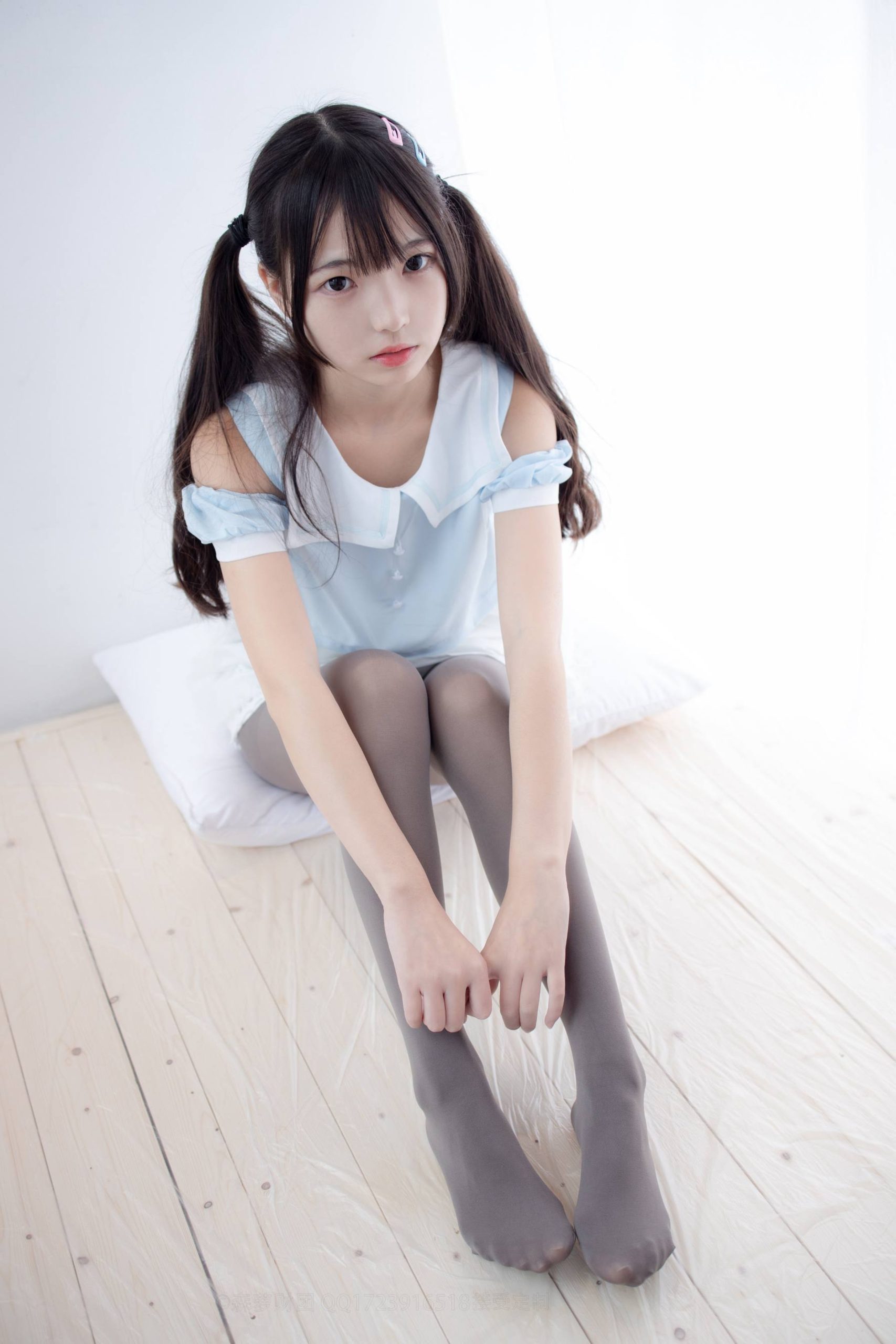 图片[3]-超级甜美的灰丝小姑娘【86P】20005-街头图