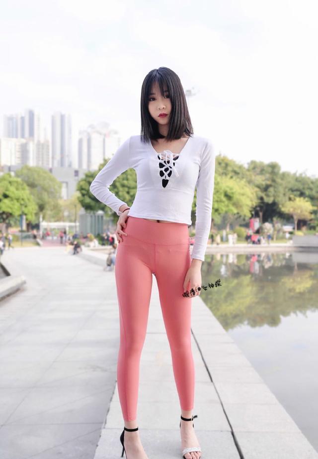 图片[2]-粉色瑜伽裤年轻女孩 J1311 417P17V-14.9GB-街头图