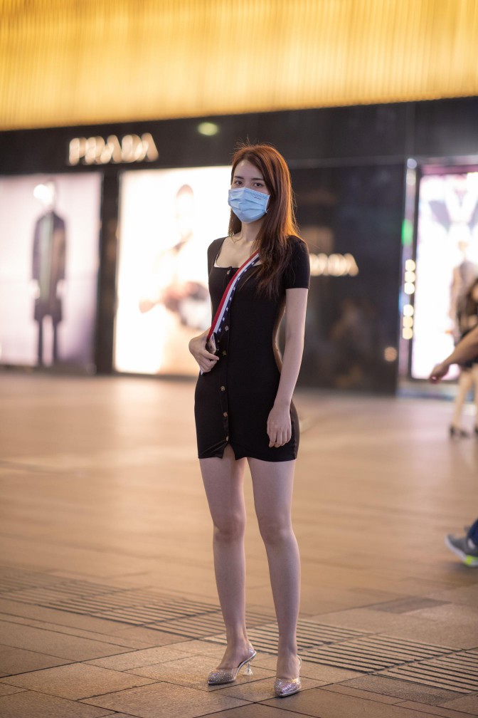 图片[4]-逛商场的黑色包臀裙美丽女孩【385P】00050-街头图