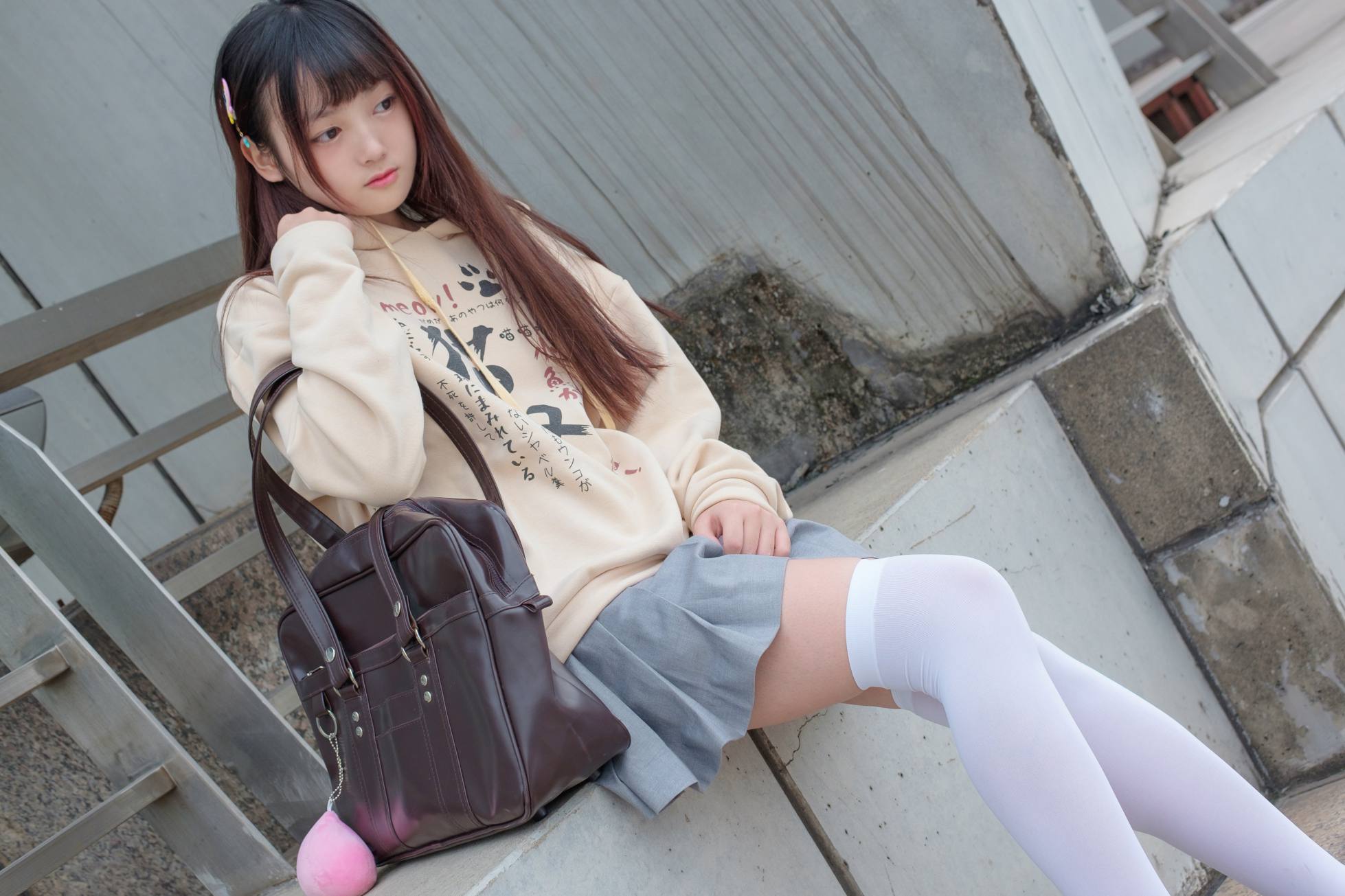 图片[3]-甜美的白丝女孩【131P】20007-街头图