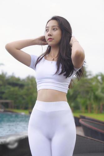 图片[2]-白色瑜伽裤柔情女孩 J1406 554P2V-21.1GB-街头图