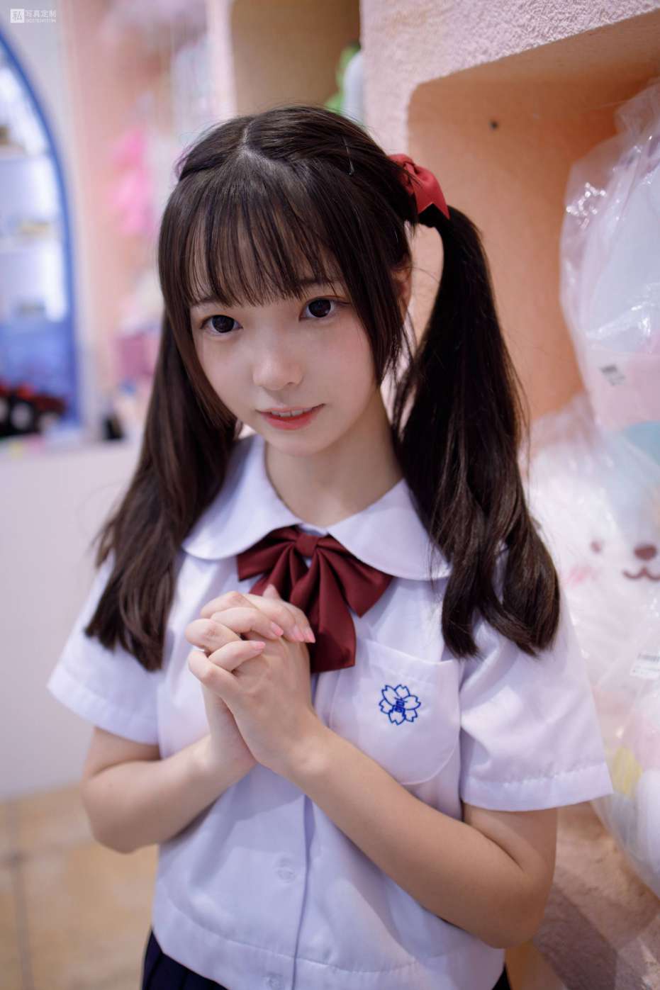 图片[4]-眼神好清澈的双马尾白丝女孩【75P】20019-街头图