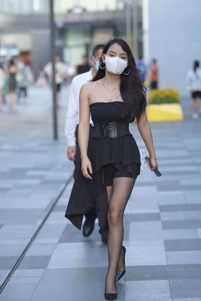 P3050 黑丝时尚靓女【147P】-街头图