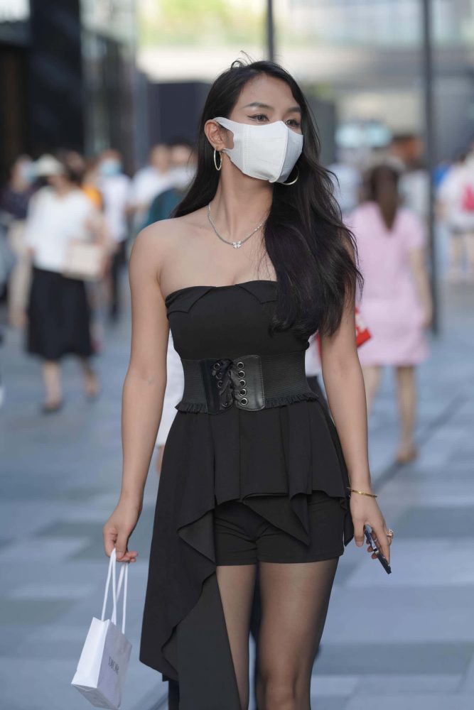P3050 黑丝时尚靓女【147P】-街头图