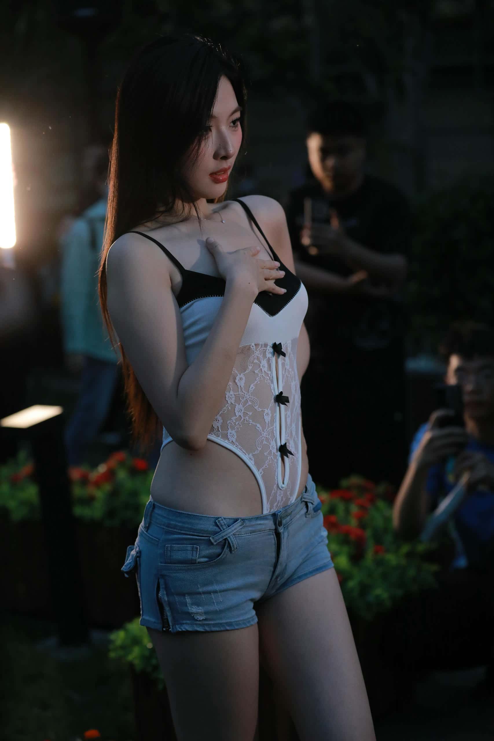 图片[1]-P0305 甜美牛仔短裤【125P】1.12GB-街头图