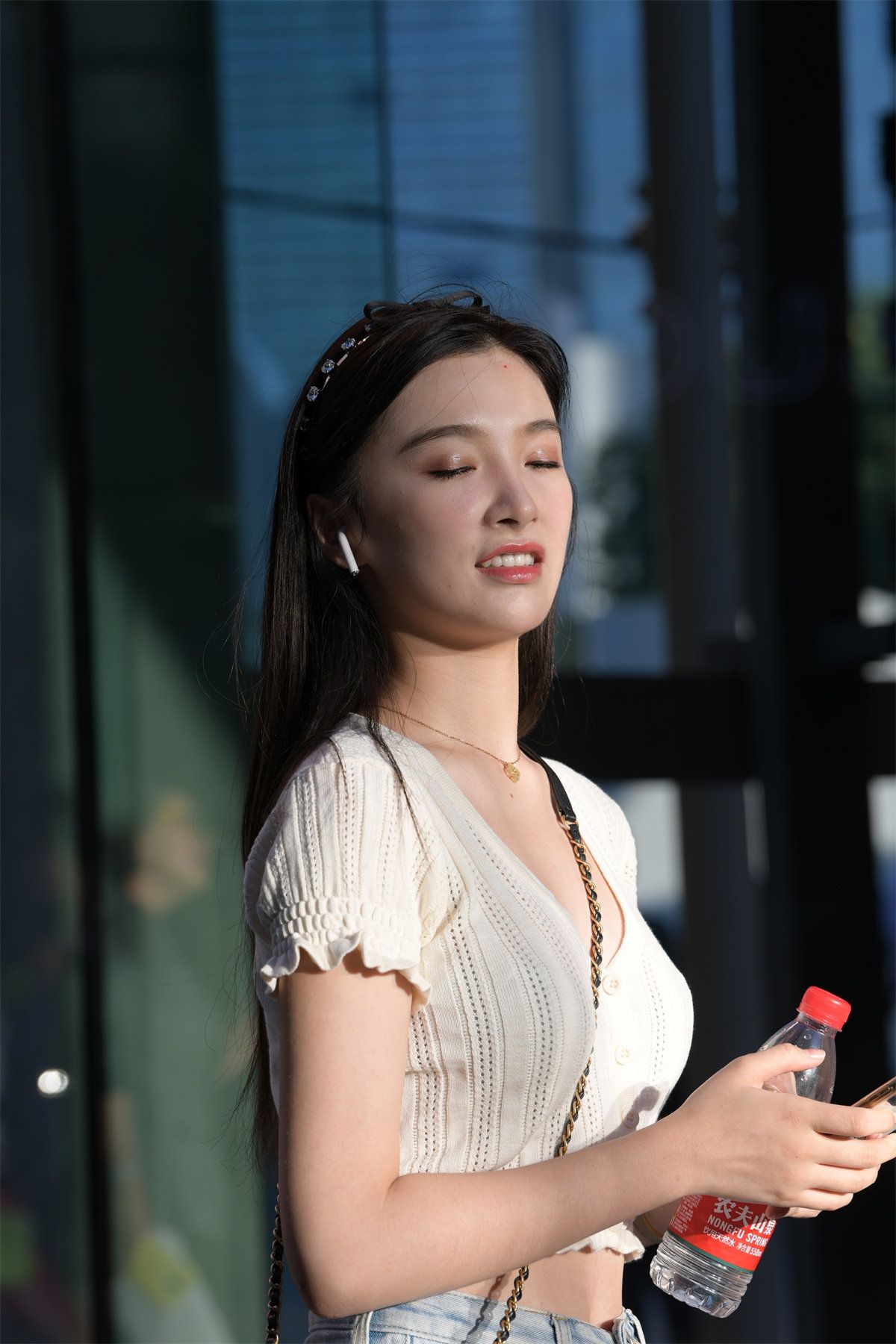 图片[3]-PJP137P魂魂作品_户外_牛仔热裤_清爽洁白的美女_街拍写真_137P-街头图